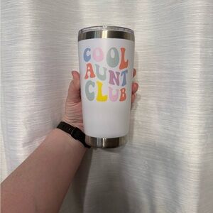 Colorful 'Cool Aunt Club' Tumbler